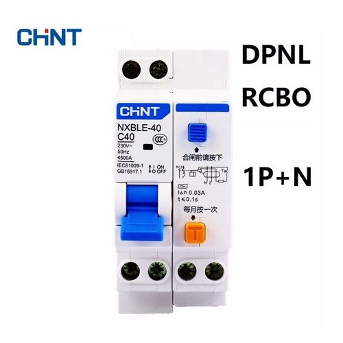 chint chint chnt nxble-63 courant résiduel électrique rcbo