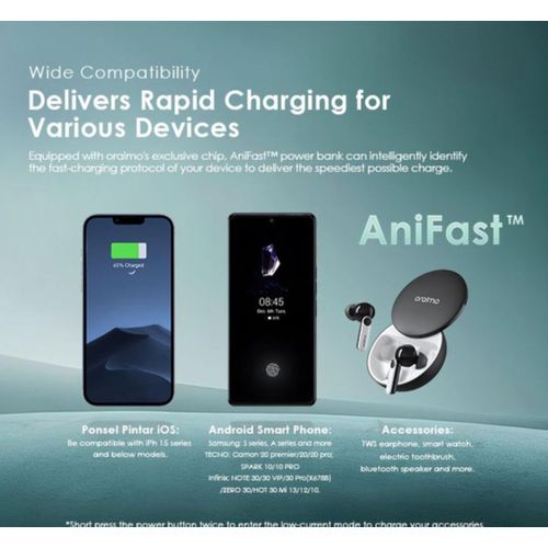 product_image_name-Oraimo-Toast 15 Flash 10000mAh 37W power Bank -7