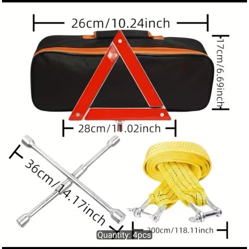 Generic Kit de sécurité automobile 4 pièces - image 3