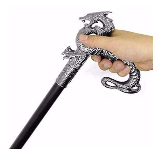 product_image_name-Generic-Canne De Marche Pour Homme, 34 Pouces, En Laiton Fait à La Main, Pour Mariage, Pour Homme, Avec Poignée En Forme D'animal Et Tête De Dragon-1