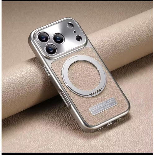 Generic Coque iphone 16 pro gris bague han - image 2