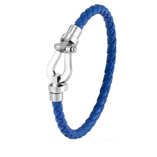 Generic Bracelet Fred En Cuir Argenté - image 2