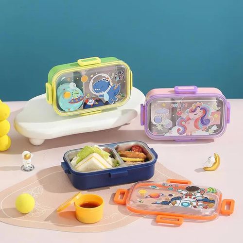 Generic Boîte à Goûter Transparente Enfant – Design Licorne - image 3