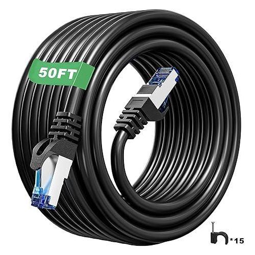 product_image_name-Generic-Cable Reseau ethernet RJ45 50M Cat.6A noir, qualité Pro, Haut débit 500MHZ-4