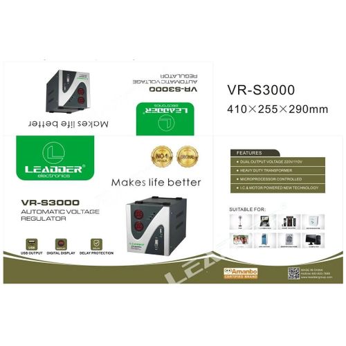 product_image_name-Leadder-Stabilisateur Régulateur De Tension Numérique 3000VA   (VR-S3000)-2