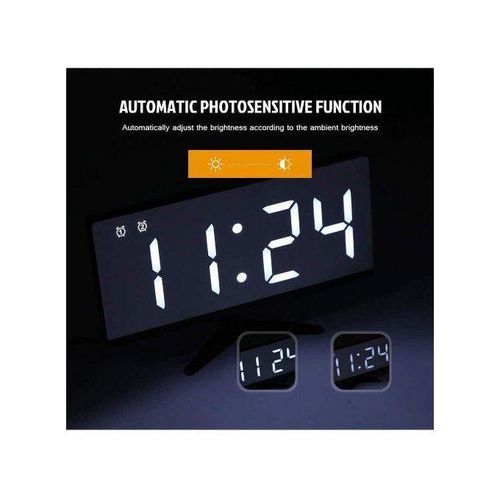 product_image_name-Generic-BUREAU,MOSQUE, EGLISE , MAISON... L'horloge électronique D'affiche La Température, L'humidité, L'heure, Le Jour De La Semaine Et La Date Sur Le Même écran, HD-3