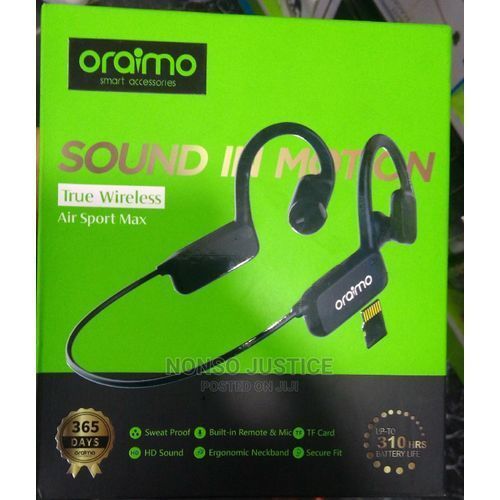 Oraimo Écouteurs Bluetooth Casque à Conduction Osseuse Conceptuel Sport  Casque Sans Fil étanche 2021 Nouveau - Prix pas cher