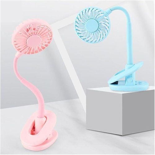 Generic Nouveau Mini Ventilateur Portable Avec Clip éclairé - image 2