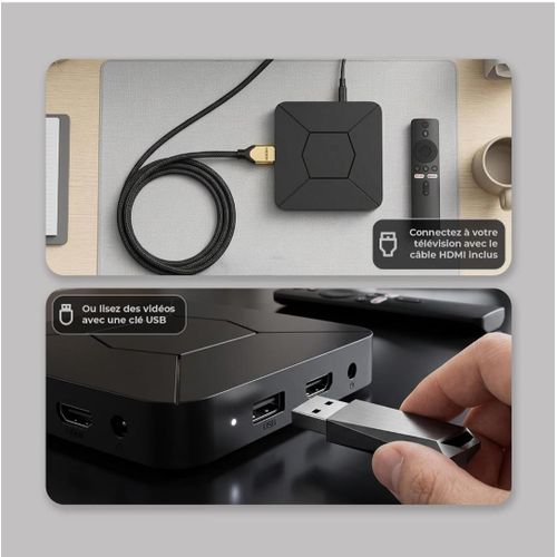 Android  TV BOX 4K – BOX MULTIMÉDIA INTELLIGENTE AVEC TÉLÉCOMMANDE - image 5
