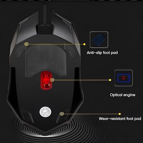 product_image_name-Generic- Souris filaire à LED colorées - Souris bureautique ergonomique, souris gamer avec rétroéclairage-6