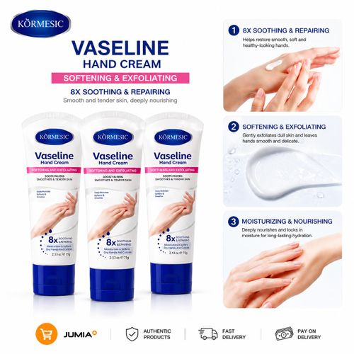 KORMESIC Crème Main Vaseline – Hydratation Intense & Réparation 8X (Lot de 3)