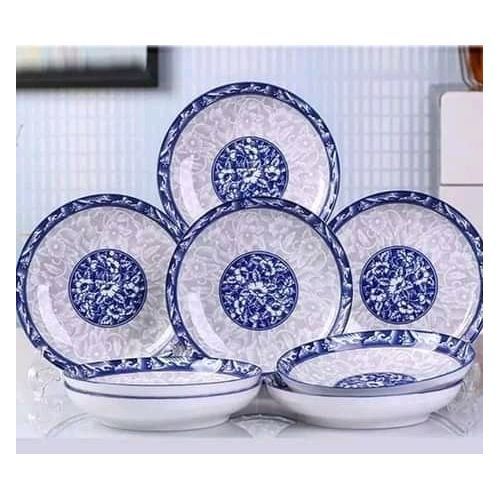 Soldes - Assiette plate porcelaine (lot de 6) - Interior's