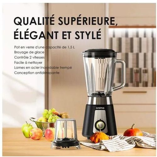product_image_name-Oraimo-SmartBlender Mélangeur à contrôle de vitesse de 1,5 L- Noir -2