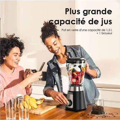 product_image_name-Oraimo-SmartBlender Mélangeur à contrôle de vitesse de 1,5 L- Noir -4