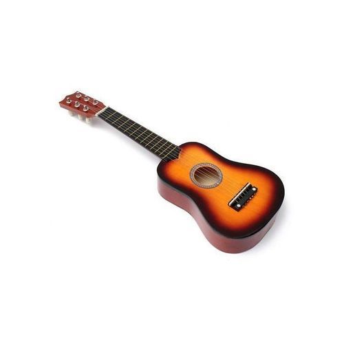 TD® Guitare Acoustique pour enfant 6 Cordes 15 Frets Jouet Musicaux Cadeau  Noël Pour Enfant bleu dimensions 58 cm cordes d'acier