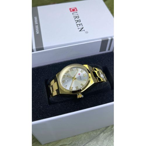 product_image_name-Curren-Montre De Luxe Pour Homme, En Acier, à Quartz, Analogique - Or-1