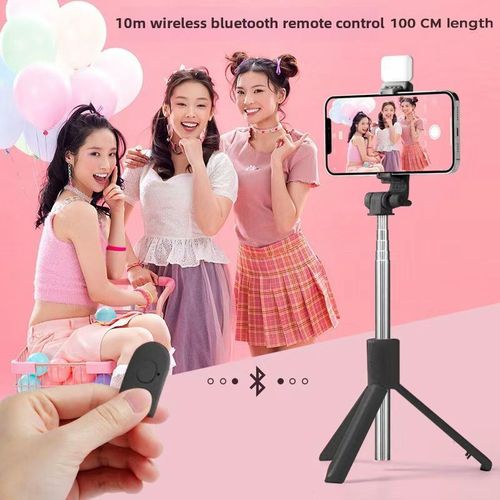 product_image_name-SUNDASELF-Perche à selfie multifonctions sans fil Bluetooth extensible R1S PLUS longueur 100 CM Trépied + Lumière intégrée + Télécommande obturateur-5