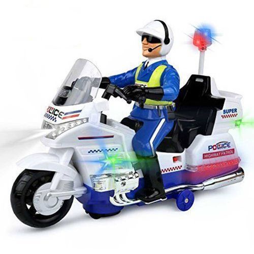 Police Jouet Moto De Police Musicale Et Lumineuse - Prix pas cher