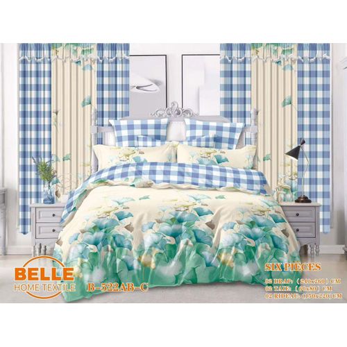 product_image_name-Belle-Lot Complet : 2 Draps + 2 Taies + 2 Rideaux – Design Élégant et Confort Assuré-1