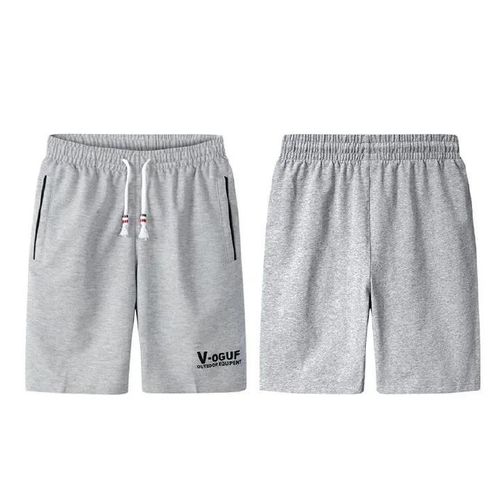 product_image_name-SXCHEN-Bermuda Homme Confort Tissu Polyester Séchage Rapide Poches Latérales Cordon de Serrage - Gris-7