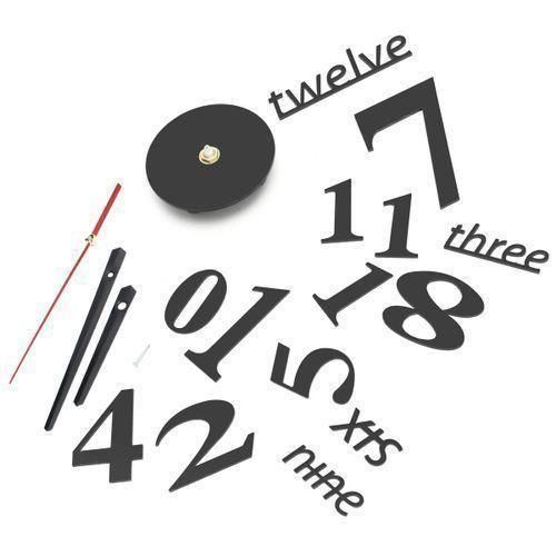 product_image_name-Generic-Horloge Murale Autocollante DIY Grand Design Moderne Décalcomanie 3D-4