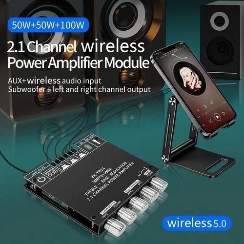 product_image_name-Generic-Module Amplificateur Bluetooth 5.0 Haute Fidélité - Système 2.1 Canaux (50W+50W+100W) - Réglage Basses et Aigus - Carte Ampli Audio Professionnelle pour Enceinte DIY-1