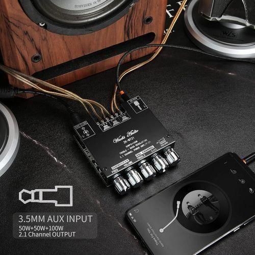 product_image_name-Generic-Module Amplificateur Bluetooth 5.0 Haute Fidélité - Système 2.1 Canaux (50W+50W+100W) - Réglage Basses et Aigus - Carte Ampli Audio Professionnelle pour Enceinte DIY-6