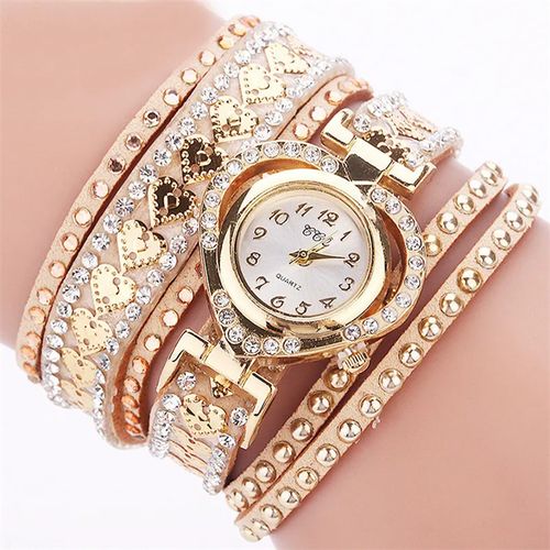 Mode Montre - Bracelet En Cuir Pour Femmes - Prix pas cher