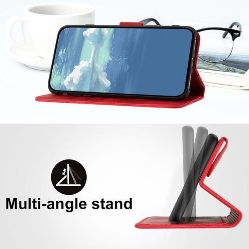 Generic Etui A Rabat Tecno Camon 50 Pro / Camon 50 Ultra Avec 1 Antichoc - Rouge - image 3