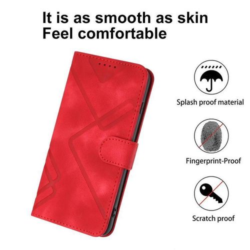 Generic Etui A Rabat Tecno Camon 50 Pro / Camon 50 Ultra Avec 1 Antichoc - Rouge - image 5
