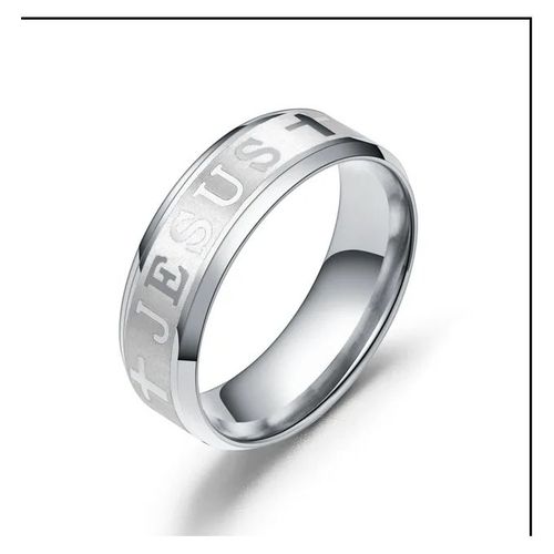 Generic Bague Imprimée Jésus ARGENT