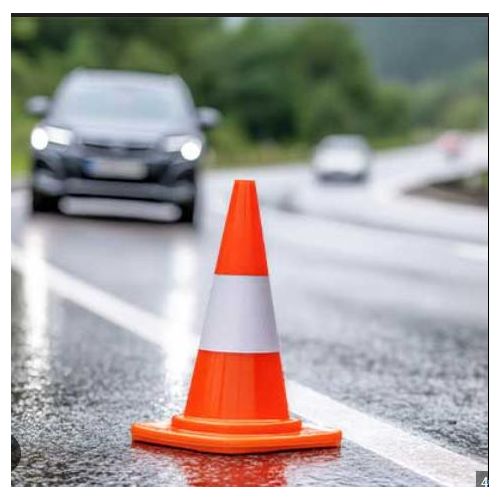 product_image_name-Generic-Cône de Signalisation Routière Réfléchissant 30 cm – Haute Visibilité-2