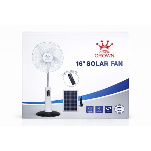 product_image_name-Crown-Ventilateur Rechargeable 16 Pouces + Panneau Solaire Avec commande-1