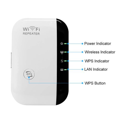 Generic Amplificateur WiFi Repeteur Booster De Signal Sans Fil - Blanc -  Prix pas cher