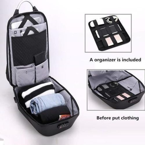 product_image_name-Biaowang-Sac A Dos A Port Usb - Noir/Gris-2