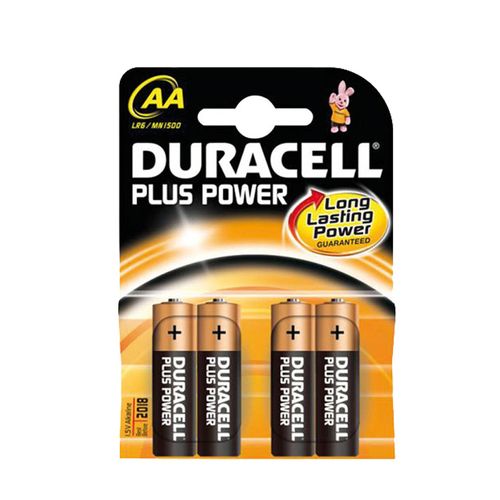 Duracell Piles Duracell Plus Power AA 4S - Plaquette De 4 - Prix pas cher