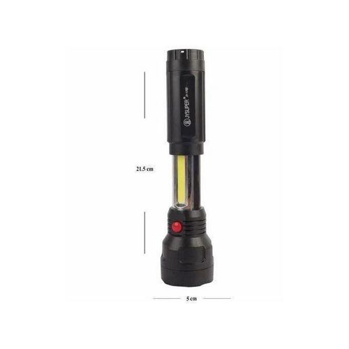 Generic Torche Led Flash Rechargeable Très Puissant - Noir - image 3