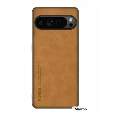 product_image_name-Generic-Coque GOOGLE PIXEL 9 PRO (Maron) - ÉLÉGANTE, LÉGÈRE, ULTRA FINE AVEC DOS EN SIMILI CUIR ANTI-DÉRAPANTE -1