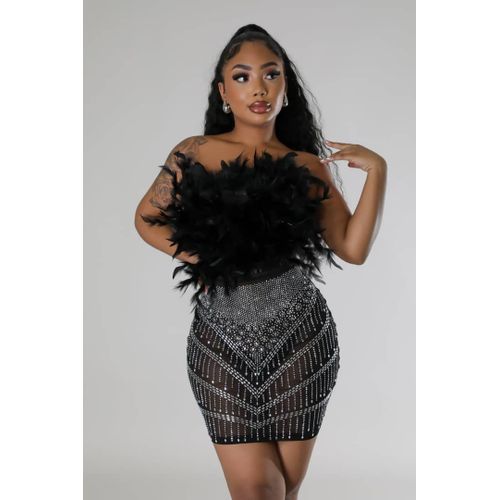 Robe a plume pas cher new arrivals
