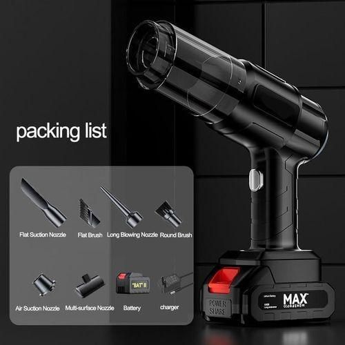 product_image_name-Generic-Aspirateur de voiture, 21 000 Pa, puissant aspirateur à main sans balais, 4 en 1, sans fil, rechargeable à faible bruit, mini aspirateur pour voiture, maison (noir)-5