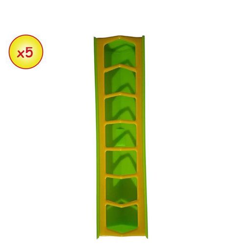 product_image_name-Generic-Lot 05 Mangeoire Lineaire Anti Gaspillage 30Cm - Vert/Jaune-1