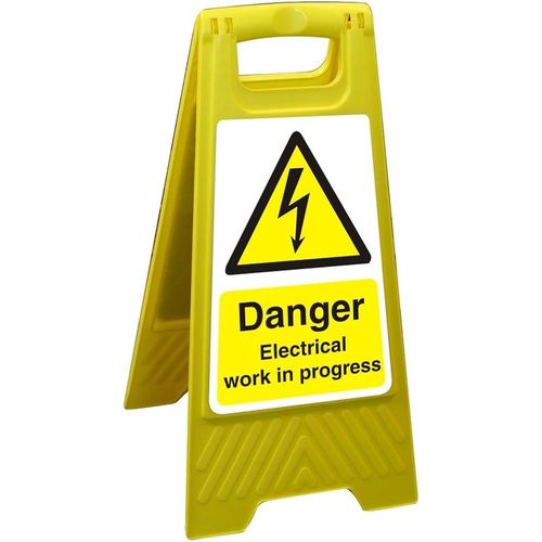 product_image_name-Generic-Panneau de Signalisation “Danger Électrique” Pliable-3