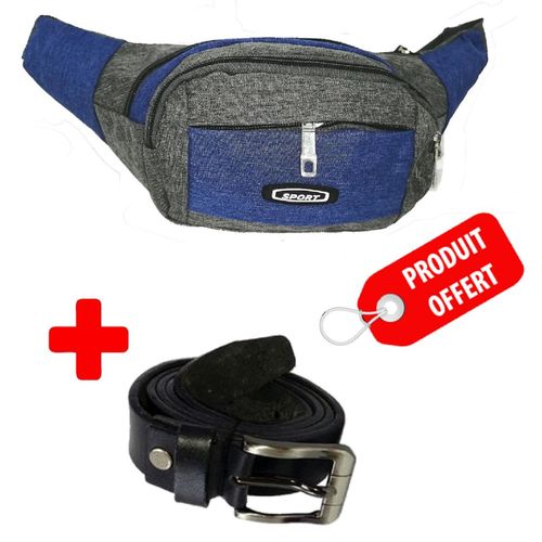 Fashion Sac Banane Taille R glable Ceinture Offerte BAN 16 GRIS