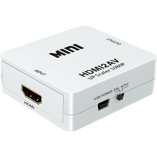 Adaptateur de convertisseur RCA AV vers HDMI Mini composite CVBS vers  CONVERTISSEUR HDMI AV2HDMI 1080P - Chine Convertisseur HDMI et  convertisseur AV vers HDMI prix