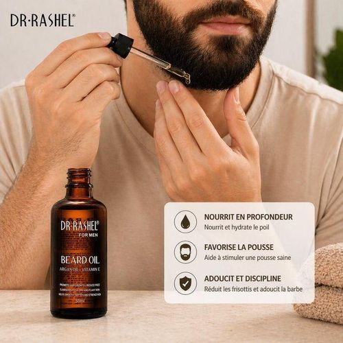 Generic  Huile à Barbe Argan, Avocat & Jojoba Hydratante - image 3