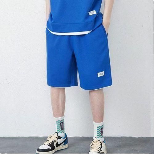 GALUIN Ensemble Homme Waffle - T-shirt + Short - Bleu - image 4