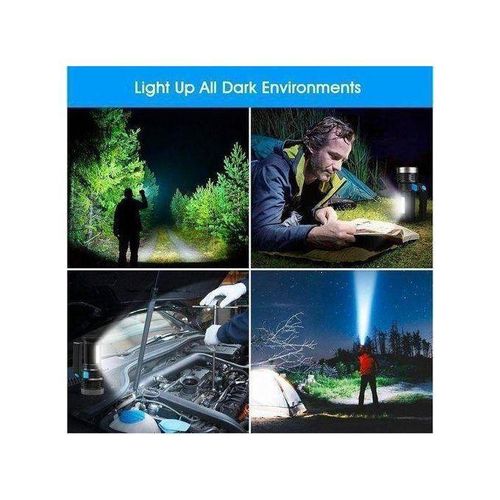 Generic Puissant Lampe Torche LED Rechargeable 4 Modes - image 2