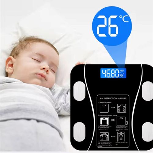product_image_name-Sokany-Balance numérique - Pèse-personne Connecté Bluetooth Analyse de Composition Corporelle (Graisse, Muscle, Eau) avec Application Smartphone – Rechargeable par USB – Capacité 180kg-5