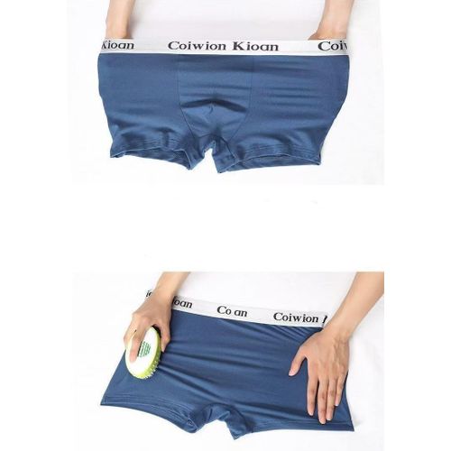 Berrykey 4Pcs Hommes Respirant Confortable Stretch Caleçons En Coton - image 8