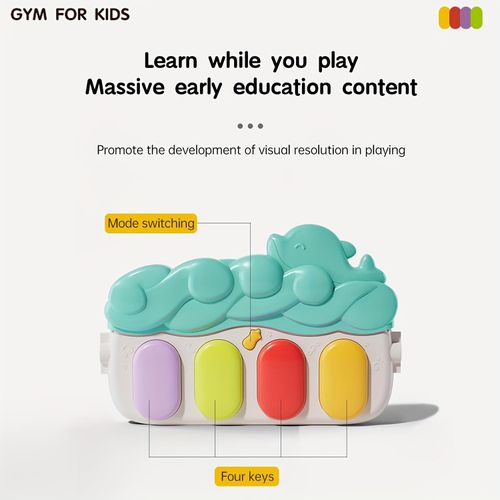 product_image_name-Generic-Tapis de jeu interactif pour bébé (avec fonction piano) – Un tapis d'activité musical, coussiné et doux pour le jeu sur le ventre, adapté aux nouveau-nés et nourrissons âgés de 0 à 12 mois.-3